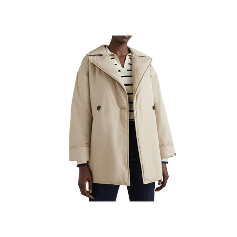Giacca Donna imbottita doppiopetto Beige TOMMY HILFIGER- Francavilla Moda