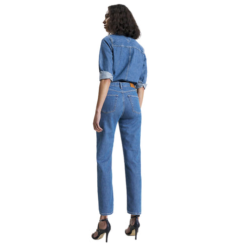 Jeans Donna a vita alta taglio dritto Denim Tommy Hilfiger- Francavilla Moda