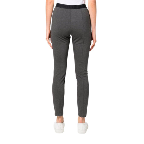 Leggings Donna con logo in vita Grigio Tommy Hilfiger- Francavilla Moda