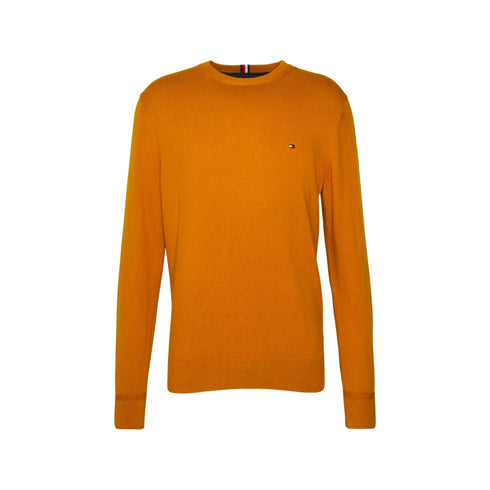 Tommy Hilfiger Maglia Maglia Pullover girocollo Pima cotton cashmere Ocra A22-TOMMY HILFIGERMW28046-KDO-S - Francavilla Moda