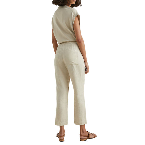 Pantalone Donna boyfriend in lino Beige Tommy Hilfiger- Francavilla Moda