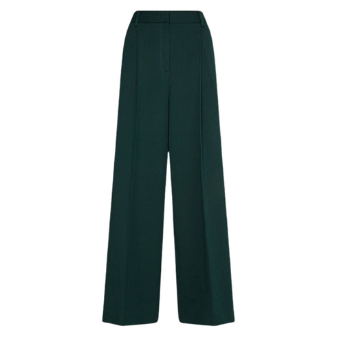 Pantalone Donna largo con pieghe Verde TOMMY HILFIGER- Francavilla Moda