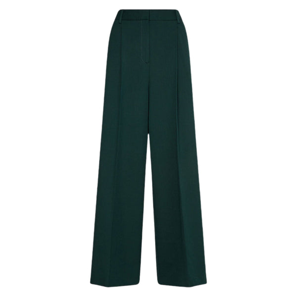Pantalone Donna largo con pieghe Verde TOMMY HILFIGER- Francavilla Moda