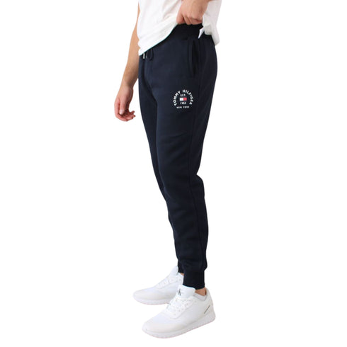 Pantalone Uomo joggers con logo Blu TOMMY HILFIGER- Francavilla Moda