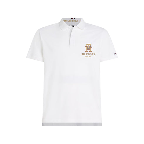Polo Uomo con logo nuovo Bianco Tommy Hilfiger- Francavilla Moda