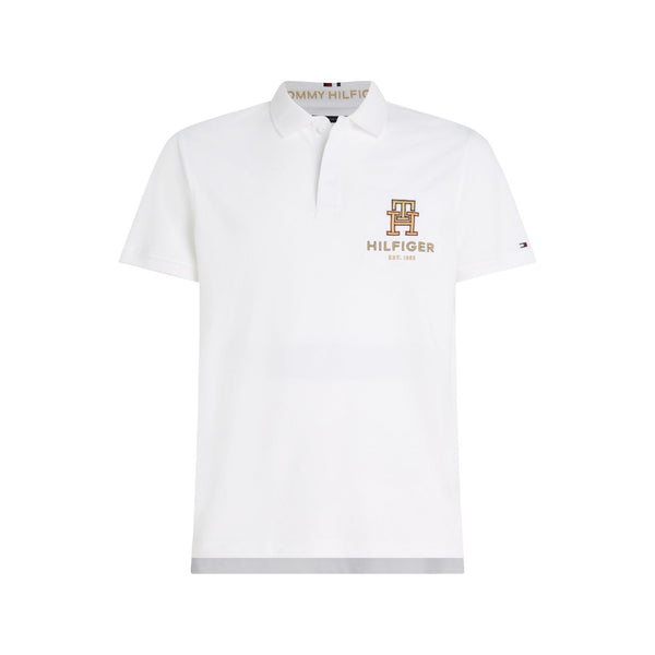 Polo Uomo con logo nuovo Bianco Tommy Hilfiger- Francavilla Moda