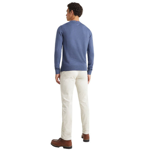 Pullover a girocollo con logo brand Indaco TOMMY HILFIGER- Francavilla Moda