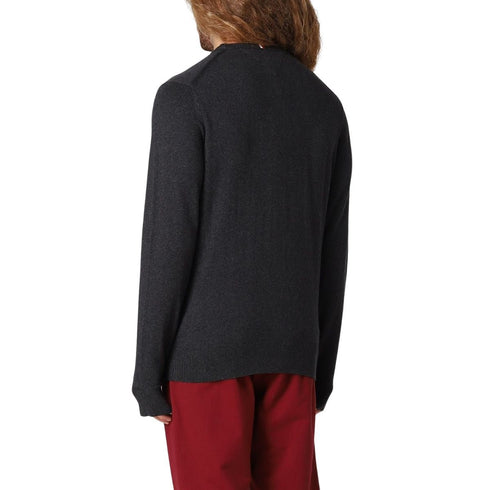 Pullover a girocollo con logo brand Grigio scuro TOMMY HILFIGER- Francavilla Moda