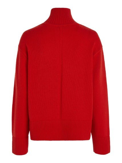 Pullover Donna con collo alto Rosso Tommy Hilfiger- Francavilla Moda