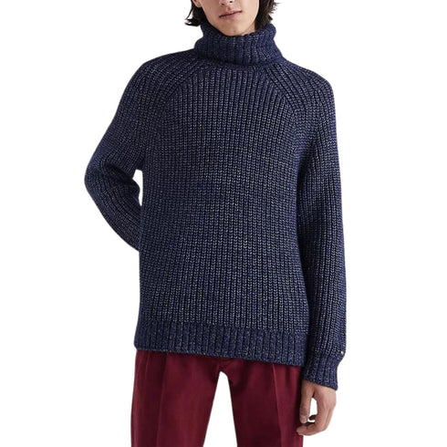 Pullover Uomo collo alto Blu TOMMY HILFIGER- Francavilla Moda