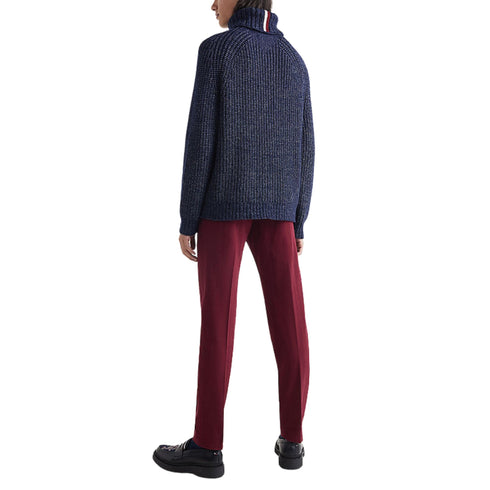 Pullover Uomo collo alto Blu TOMMY HILFIGER- Francavilla Moda