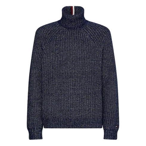 Pullover Uomo collo alto Blu TOMMY HILFIGER- Francavilla Moda