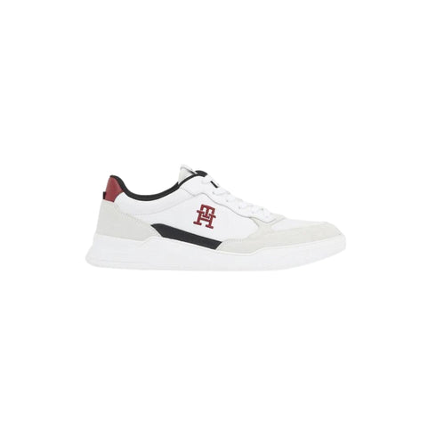 Tommy Hilfiger Sneakers Sneakers Uomo Elevated Cupsole Lth Mix Bianco blu bordeaux - Francavilla Moda
