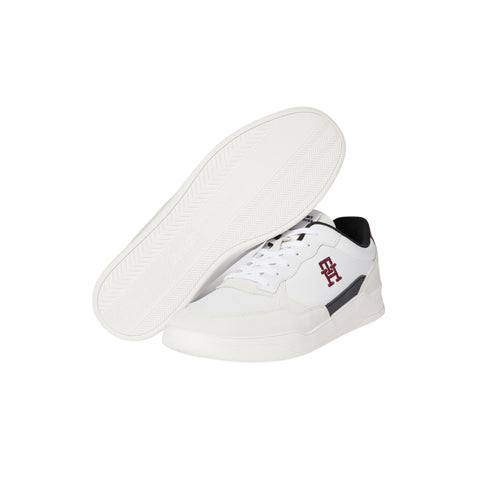Tommy Hilfiger Sneakers Sneakers Uomo Elevated Cupsole Lth Mix Bianco blu bordeaux - Francavilla Moda