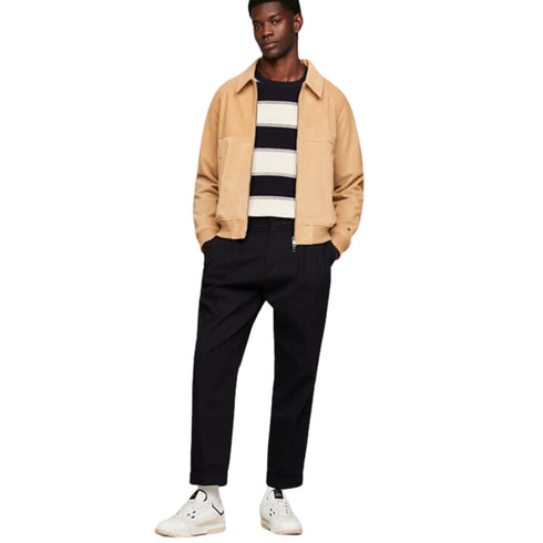 Tommy Hilfiger Sneakers Sneakers Uomo modello da basket in sezioni Bianco beige nero - Francavilla Moda