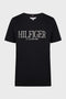 Tommy Hilfiger T-shirt mm T-shirt Donna con scritta a contrasto Nero - Francavilla Moda