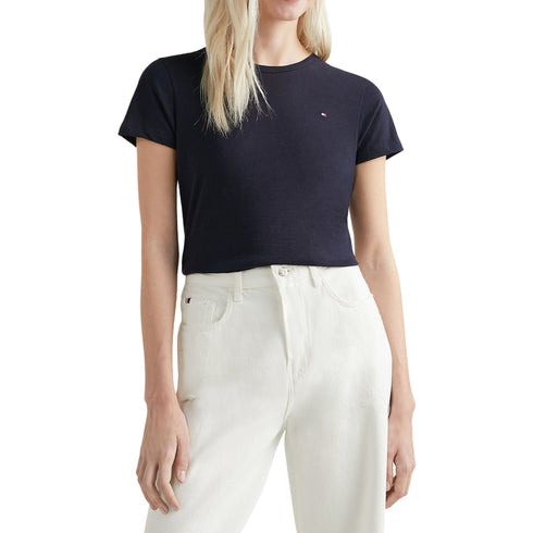 T-shirt Donna girocollo Blu Tommy Hilfiger- Francavilla Moda