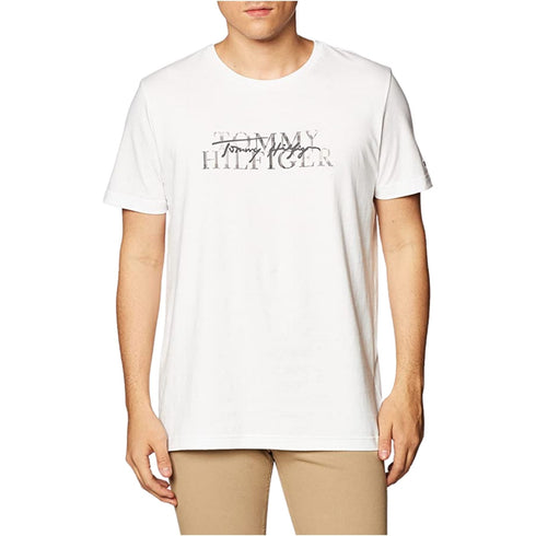T-shirt Uomo a girocollo Bianco TOMMY HILFIGER- Francavilla Moda