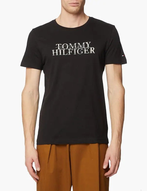 T-shirt Uomo a girocollo Nero TOMMY HILFIGER- Francavilla Moda