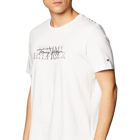 T-shirt Uomo a girocollo Bianco TOMMY HILFIGER- Francavilla Moda