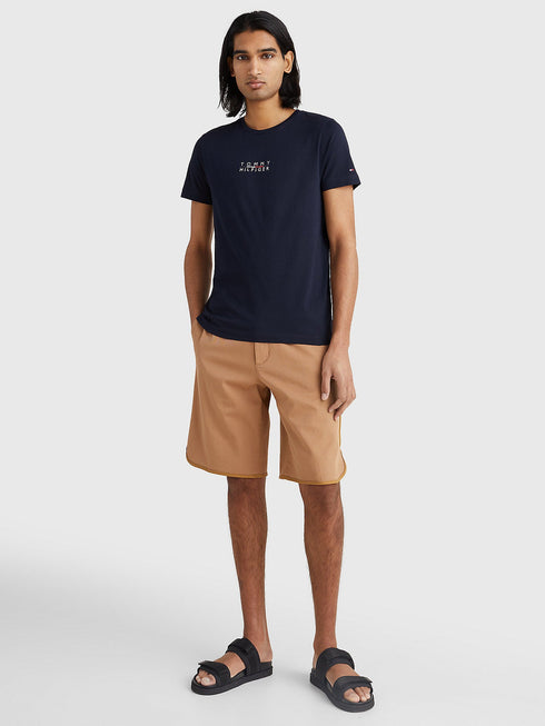 T-shirt Uomo a girocollo in cotone Blu TOMMY HILFIGER- Francavilla Moda