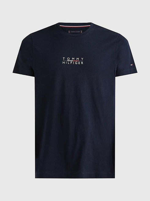 T-shirt Uomo a girocollo in cotone Blu TOMMY HILFIGER- Francavilla Moda