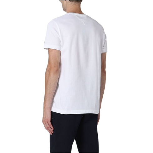 T-shirt Uomo con inserto a V e logo Bianco TOMMY HILFIGER- Francavilla Moda