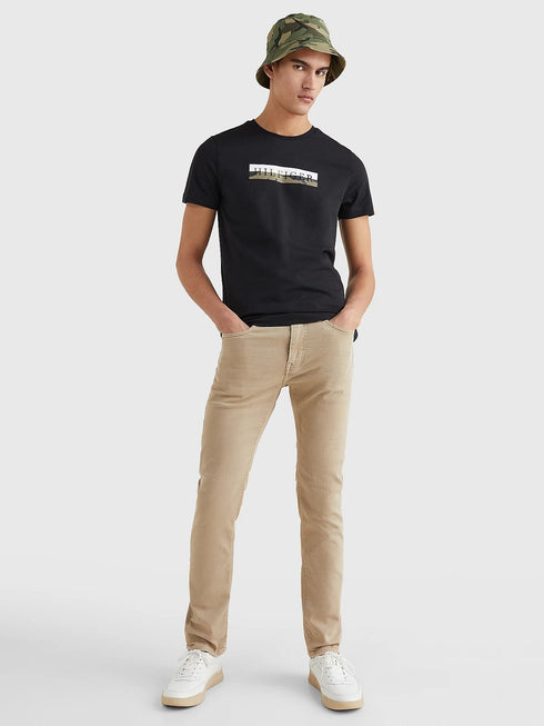 T-shirt Uomo con inserto camouflage Nero TOMMY HILFIGER- Francavilla Moda