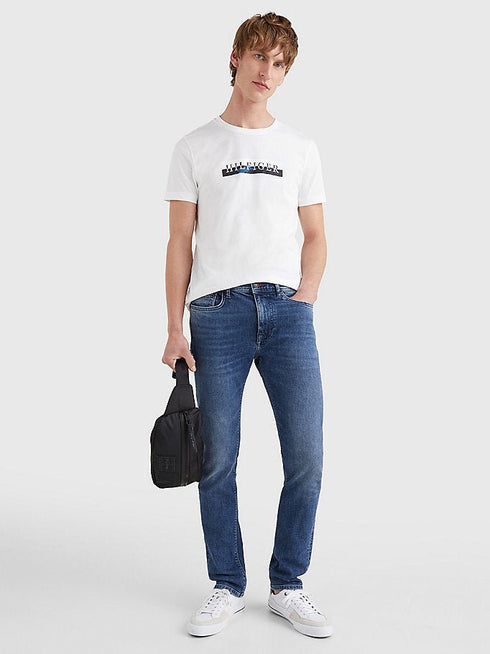 T-shirt Uomo con inserto camouflage Bianco TOMMY HILFIGER- Francavilla Moda