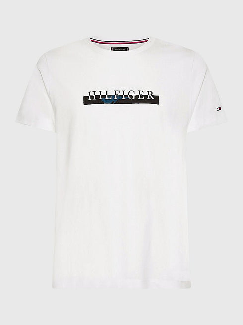 T-shirt Uomo con inserto camouflage Bianco TOMMY HILFIGER- Francavilla Moda