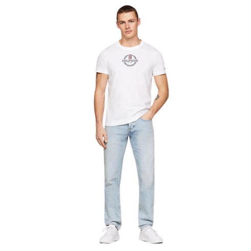 Tommy Hilfiger T-shirt T-shirt Uomo con logo stemma Bianco P24-TOMMY HILFIGERMW34388-YBR-S - Francavilla Moda