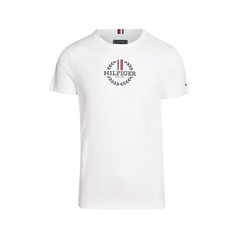 Tommy Hilfiger T-shirt T-shirt Uomo con logo stemma Bianco P24-TOMMY HILFIGERMW34388-YBR-S - Francavilla Moda