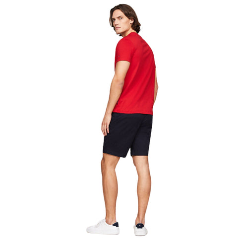Tommy Hilfiger T-shirt T-shirt Uomo con logo stemma Rosso P24-TOMMY HILFIGERMW34388-XLG-S - Francavilla Moda