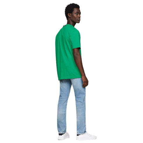 Tommy Hilfiger T-shirt T-shirt Uomo con monogram TH ricamato Verde P24-TOMMY HILFIGERMW33987-L4B-S - Francavilla Moda