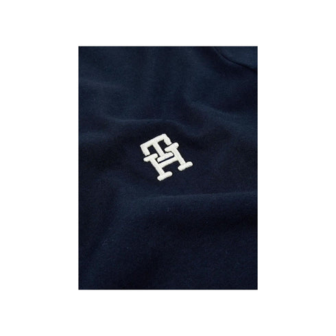 Tommy Hilfiger T-shirt T-shirt Uomo con monogram TH ricamato Blu - Francavilla Moda