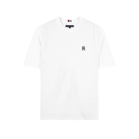 Tommy Hilfiger T-shirt T-shirt Uomo con monogram TH ricamato Bianco P24-TOMMY HILFIGERMW33987-YBR-S - Francavilla Moda