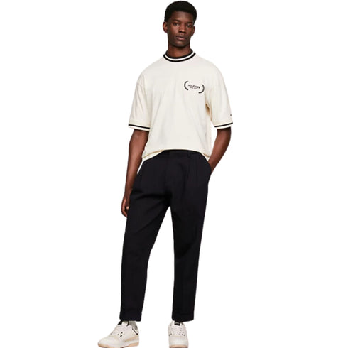 Tommy Hilfiger T-Shirt T-shirt Uomo con righe a contrasto Burro - Francavilla Moda