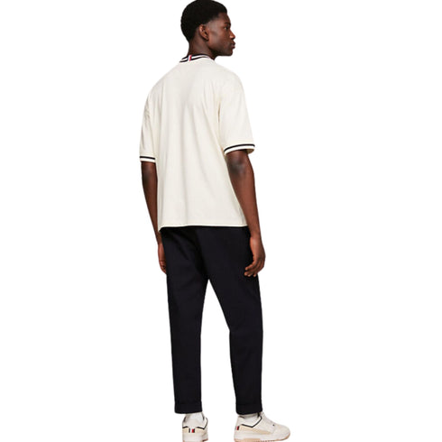 Tommy Hilfiger T-Shirt T-shirt Uomo con righe a contrasto Burro - Francavilla Moda