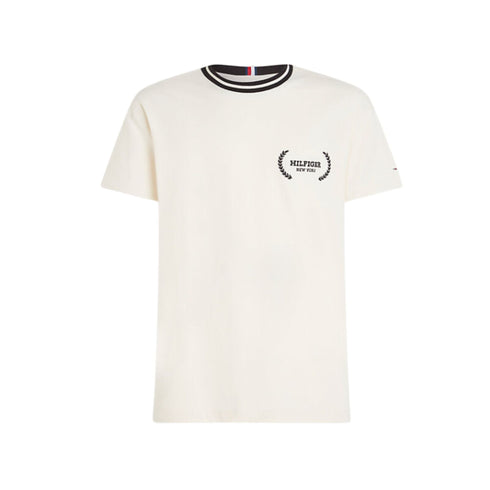 Tommy Hilfiger T-Shirt T-shirt Uomo con righe a contrasto Burro - Francavilla Moda