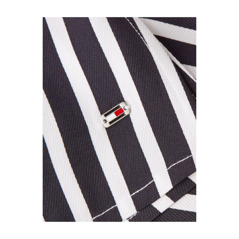 TOMMY HILFIGER Top Top Donna con motivo a righe Blu - Francavilla Moda