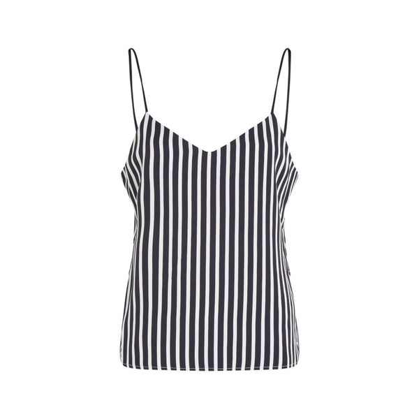 TOMMY HILFIGER Top Top Donna con motivo a righe Blu - Francavilla Moda