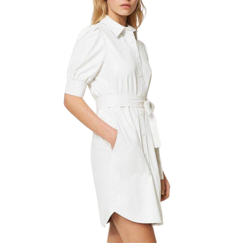 Abito Donna chemisier con cintura Neve TWINSET- Francavilla Moda