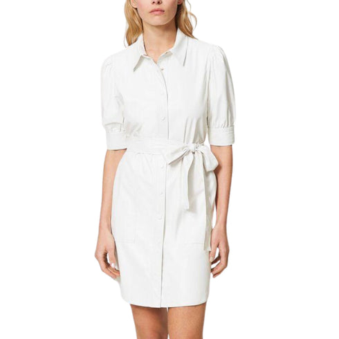 Abito Donna chemisier con cintura Neve TWINSET- Francavilla Moda