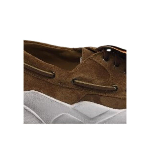 Scarpa stringata Uomo scamosciata Cognac Voile Blanche- Francavilla Moda