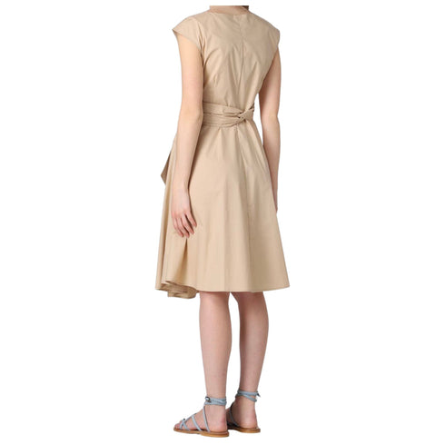 Abito Donna con cintura in vita Beige Woolrich- Francavilla Moda
