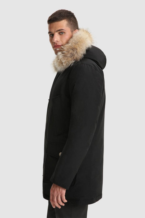 Arctic Parka DF uomo con pelliccia removibile Nero WOOLRICH- Francavilla Moda