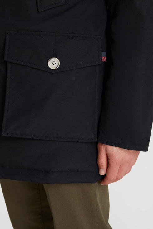 Arctic Parka DF Uomo con pelliccia removibile Blu Woolrich- Francavilla Moda