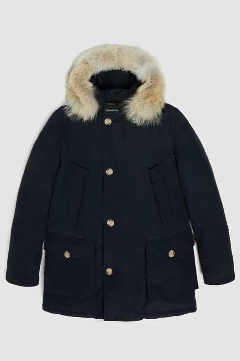 Arctic Parka DF Uomo con pelliccia removibile Blu Woolrich- Francavilla Moda