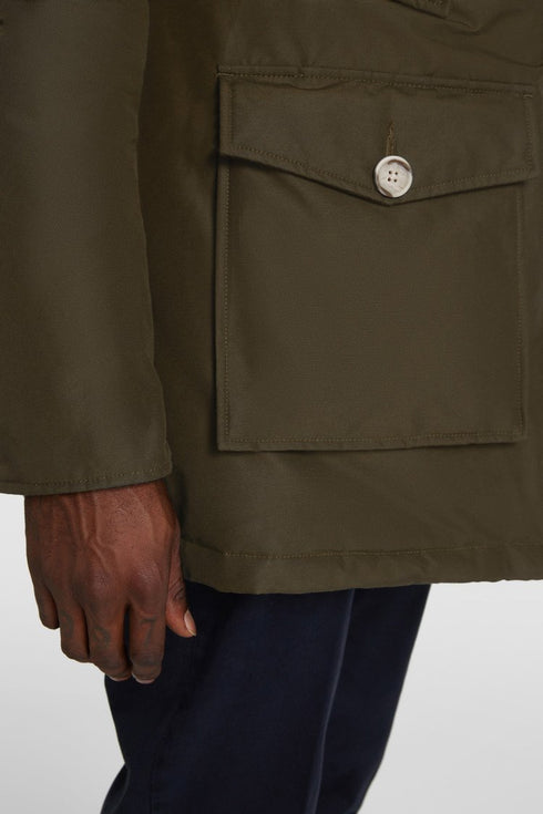 Arctic Parka DF Uomo con pelliccia removibile Nero Woolrich- Francavilla Moda