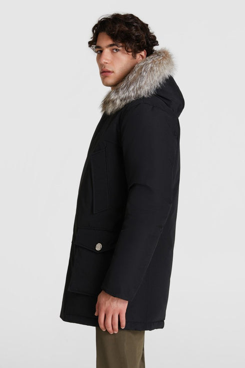 Arctic Parka DF Uomo con pelliccia removibile Blu Woolrich- Francavilla Moda